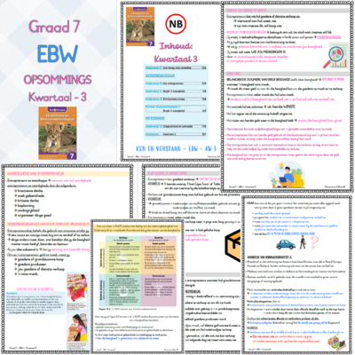 Graad 7 EBW KW3 (KEN EN VERSTAAN)