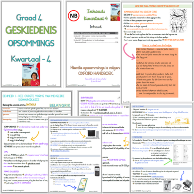 Graad 4 SW GESKIEDENIS - KW4 (OXFORD)