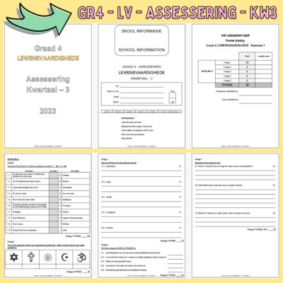 Graad 4 LEWENSVAARDIGHEID Assessering Kwartaal 3