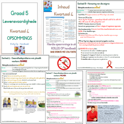 Graad 5 Lewensvaardighede KW4 (KOLLIG OP)