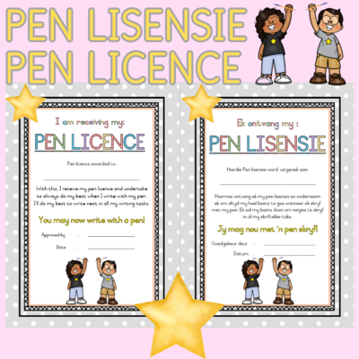 Pen lisensie / Pen license