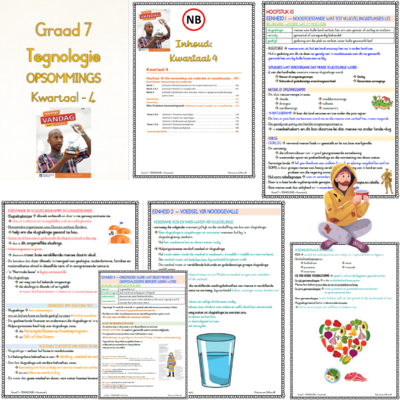 Graad 7 TEGNOLOGIE KW4 (VANDAG)