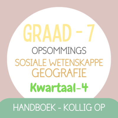 Graad 7 SW-GEOGRAFIE KW4 (KOLLIG OP)