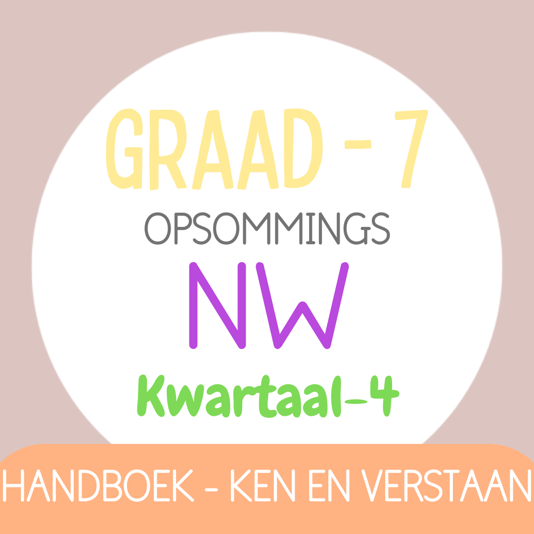 Graad 7 NW KW4 (KEN EN VERSTAAN)