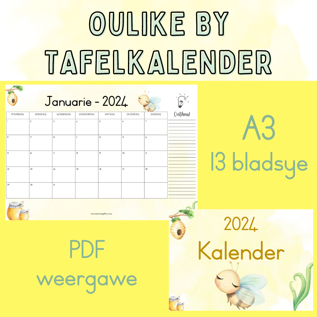 2024 Tafelkalender - Oulike BY