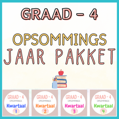 GRAAD 4 - JAAR PAKKET (Opsommings)