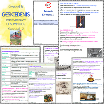 Graad 6 SW GESKIEDENIS - KW2 (ALMAL VERSTAAN)