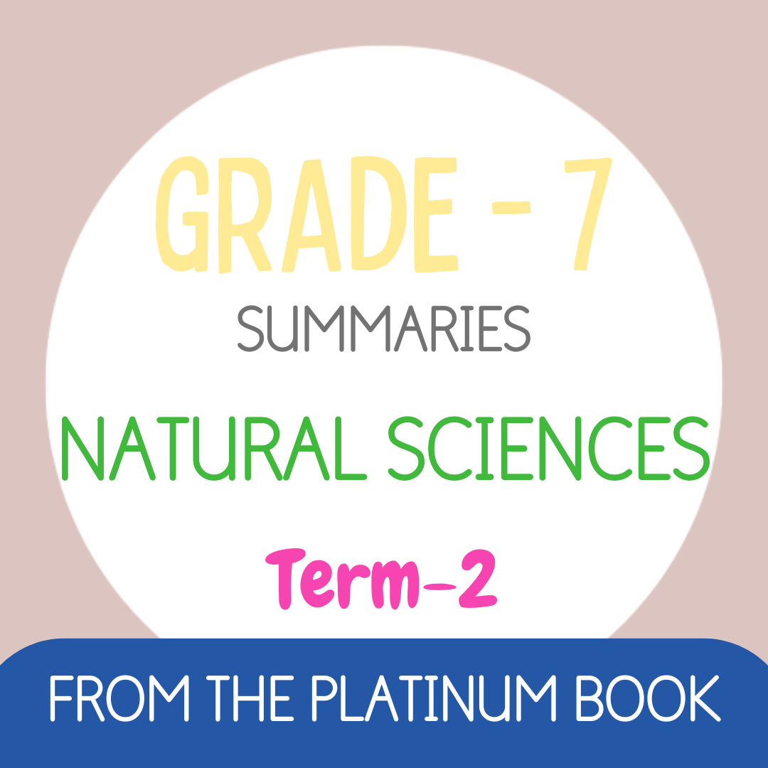 Grade 7 NS - NATURAL SCIENCES Summaries - Term 2 (PLATINUM)