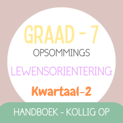 Graad 7 Lewensorientering KW2 (KOLLIG OP)