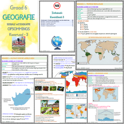 Graad 6 SW GEOGRAFIE - KW3 (ALMAL VERSTAAN)