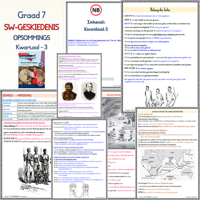 Graad 7 SW Geskiedenis KW3 (OXFORD)