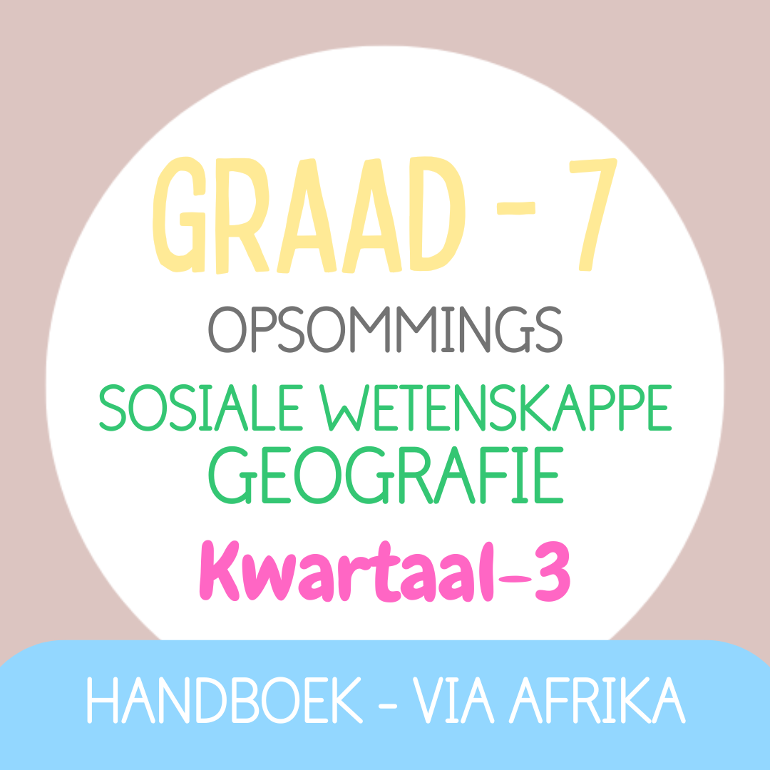 Graad 7 SW Geografie KW3 (VIA AFRIKA)