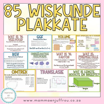 Wiskunde PLAKKATE - 2