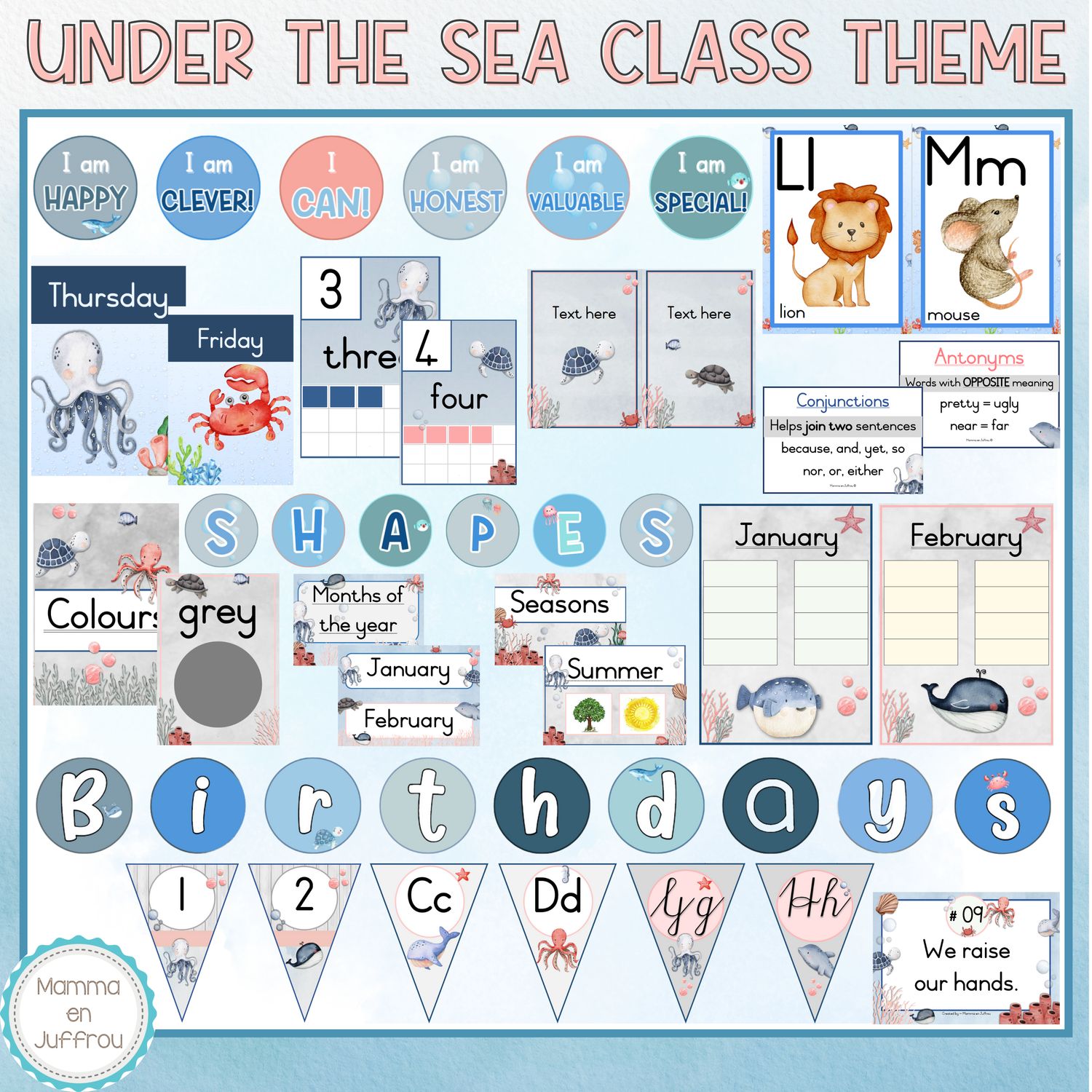 Classroom theme - Under the sea