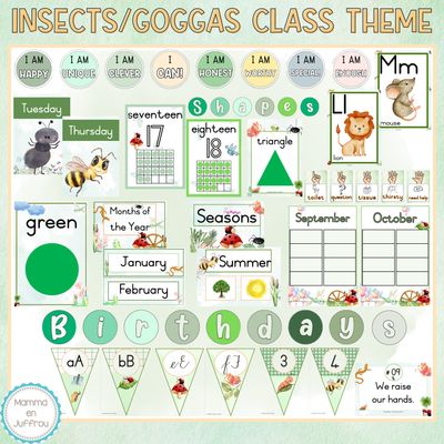 Classroom theme - Insects/Bugs