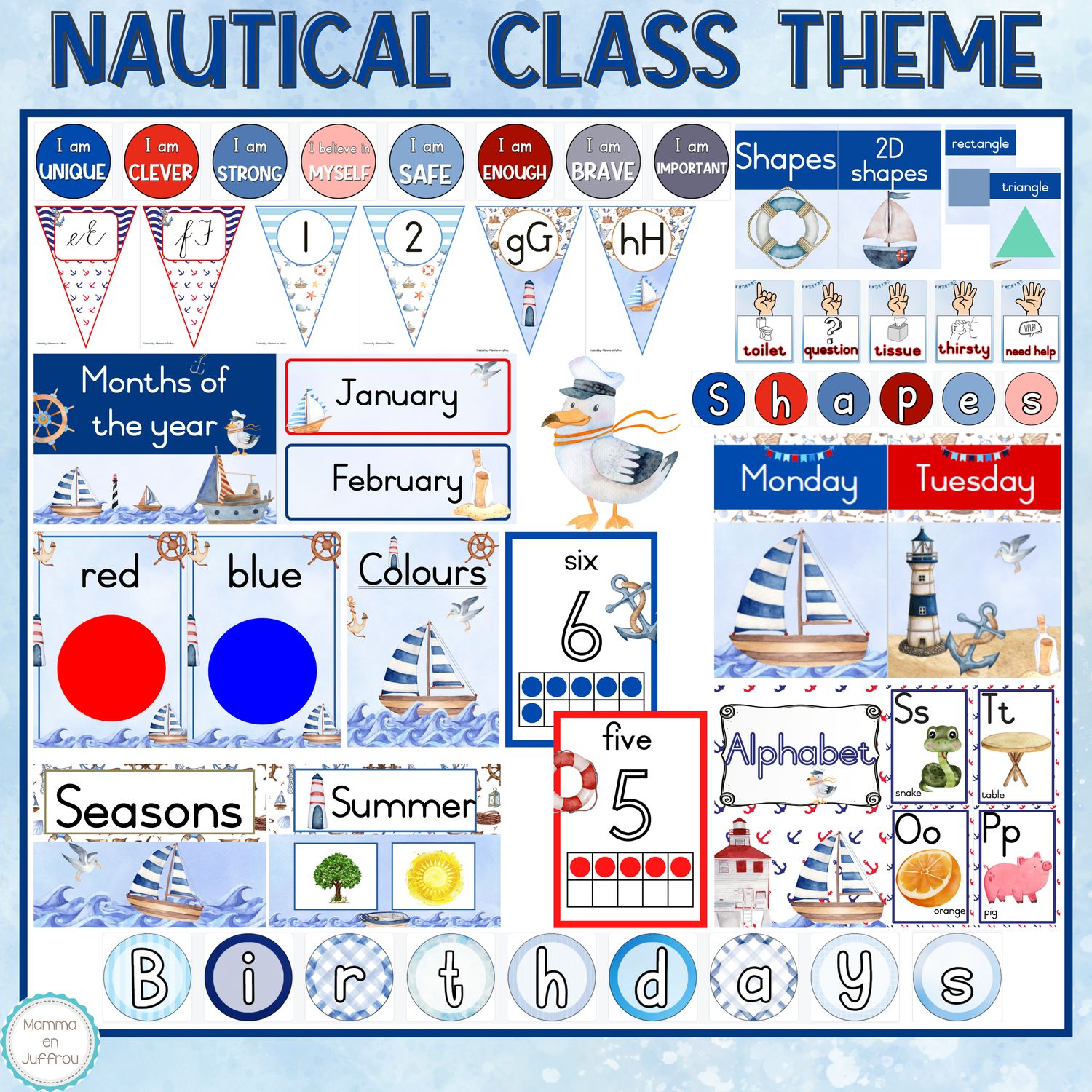Classroom theme - Navy / Nautical