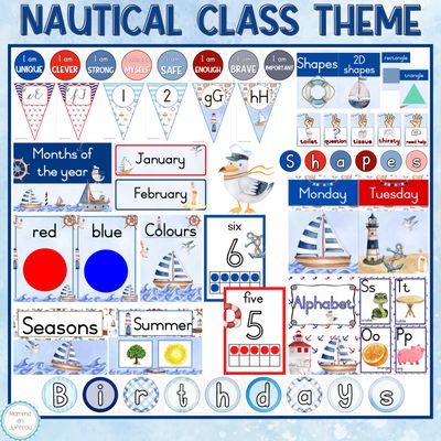 Classroom theme - Navy / Nautical