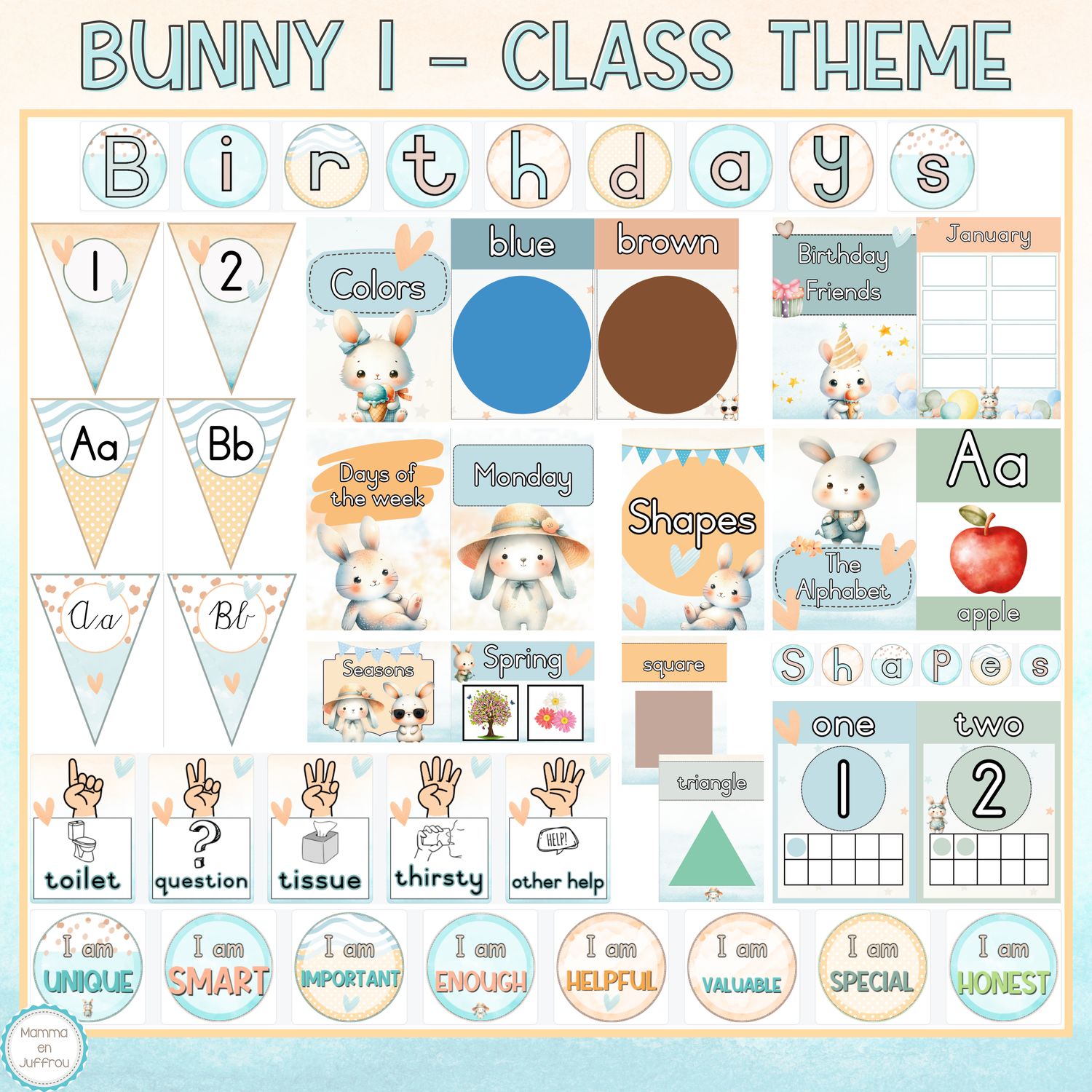 Classroom theme - BUNNY 1