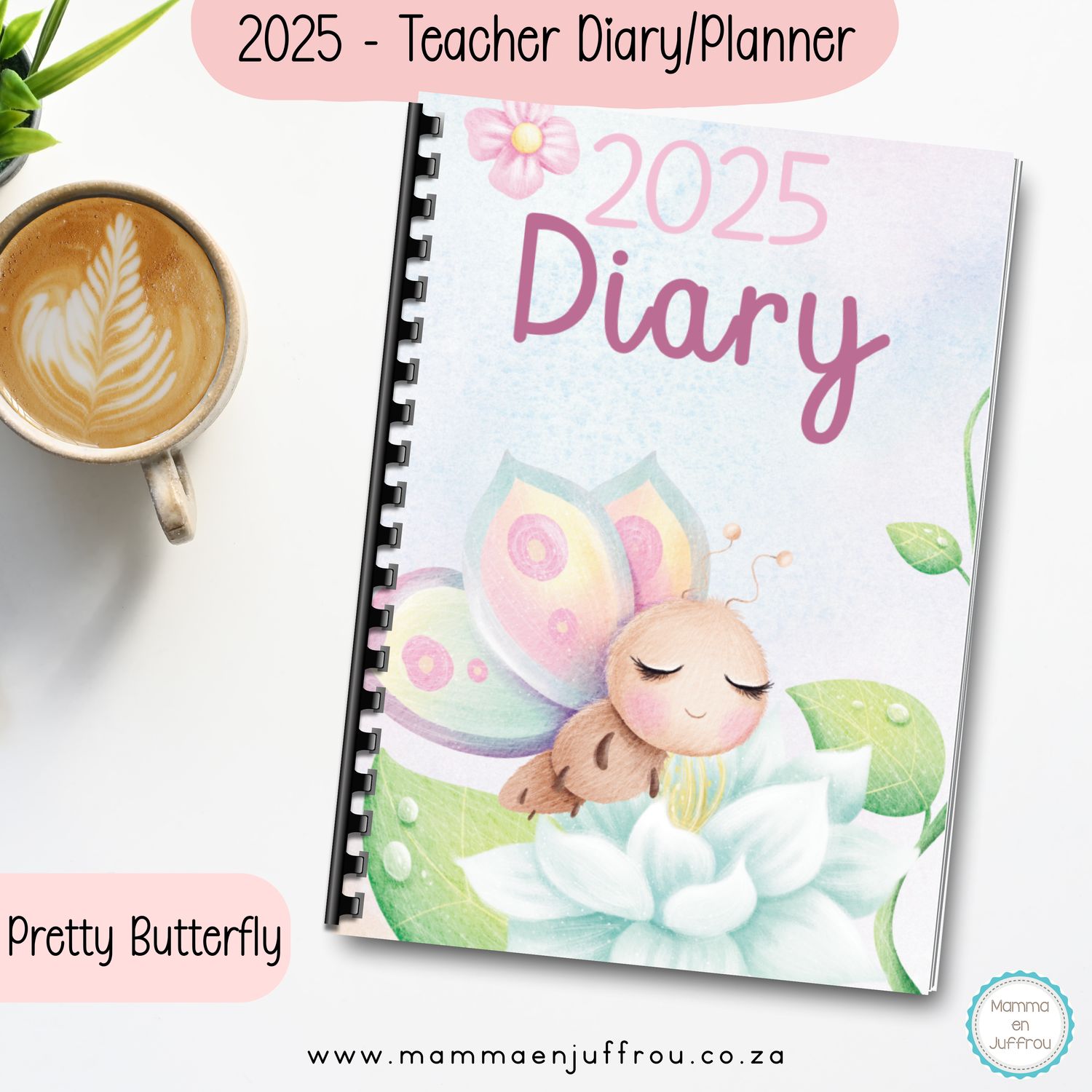 2025 Diary - Pretty Butterfly