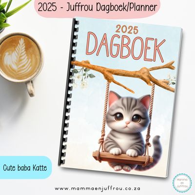 2025 Dagboek - Cute baba Katte