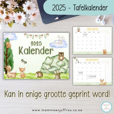 2025 Tafelkalender - Woodlands