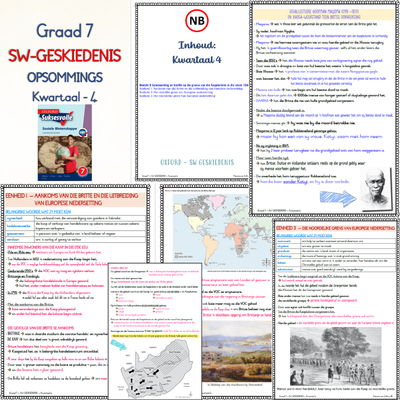 Graad 7 SW Geskiedenis KW4 (OXFORD)