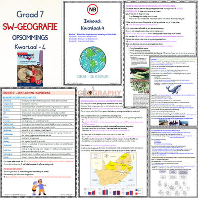 Graad 7 SW Geografie KW4 (OXFORD)