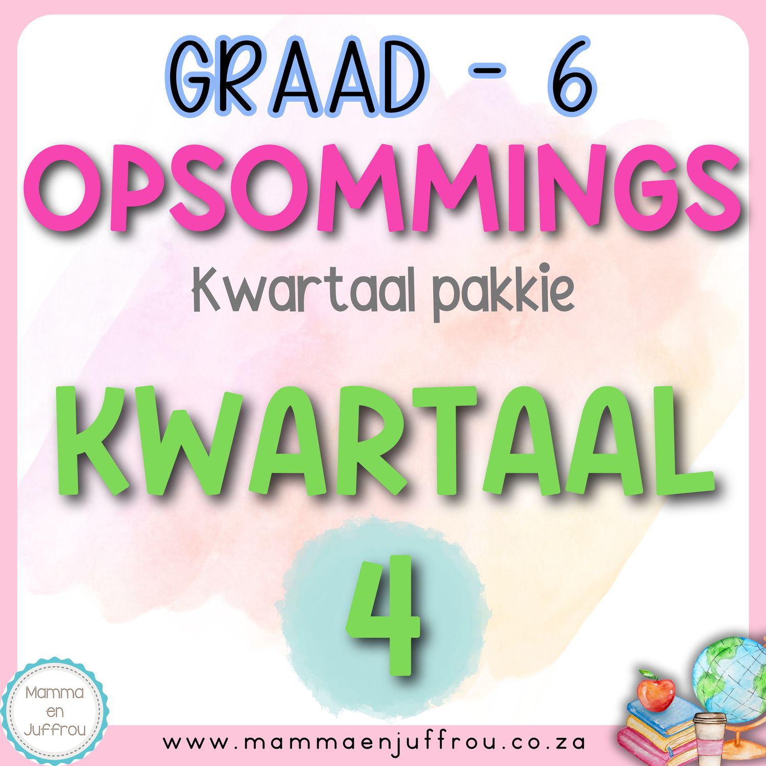 Graad 6 Kwartaal 4 Opsommings