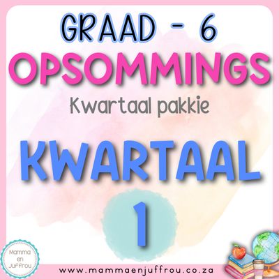 Graad 6 Kwartaal 1 Opsommings