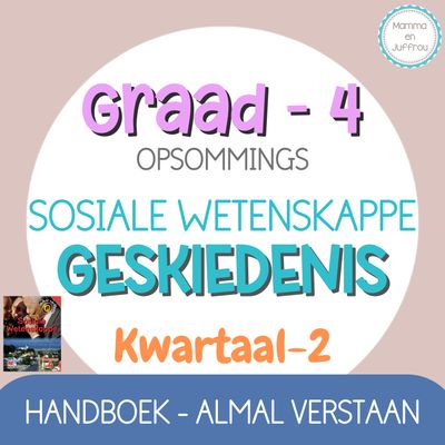 Graad 4 - Geskiedenis KW 2 (Almal Verstaan)