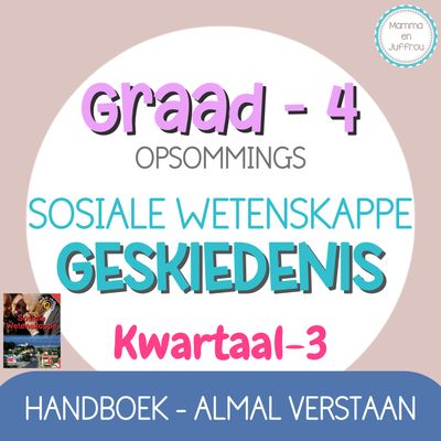 Graad 4 - Geskiedenis KW 3 (Almal Verstaan)