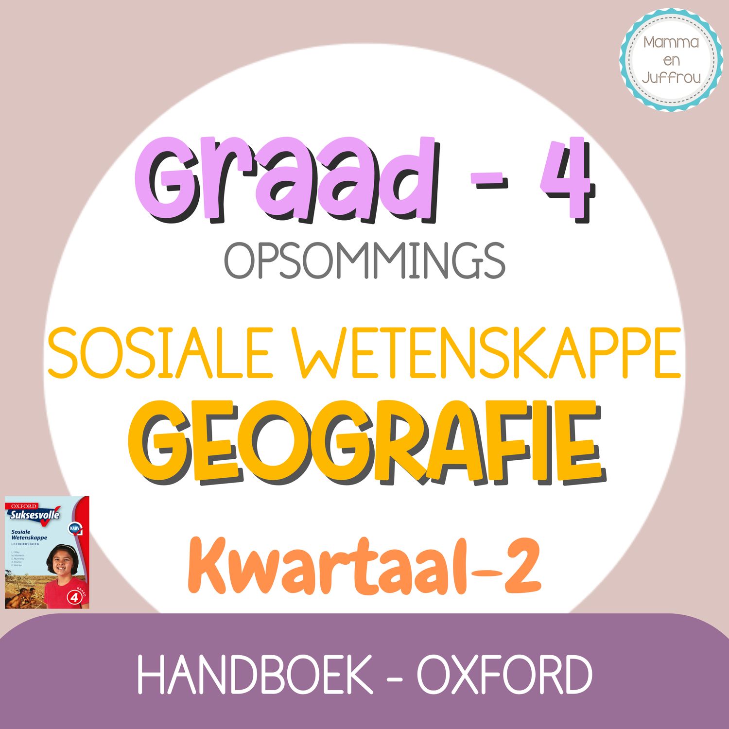 Graad 4 SW GEOGRAFIE - KW2 (OXFORD)