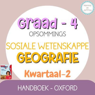 Graad 4 SW GEOGRAFIE - KW2 (OXFORD)