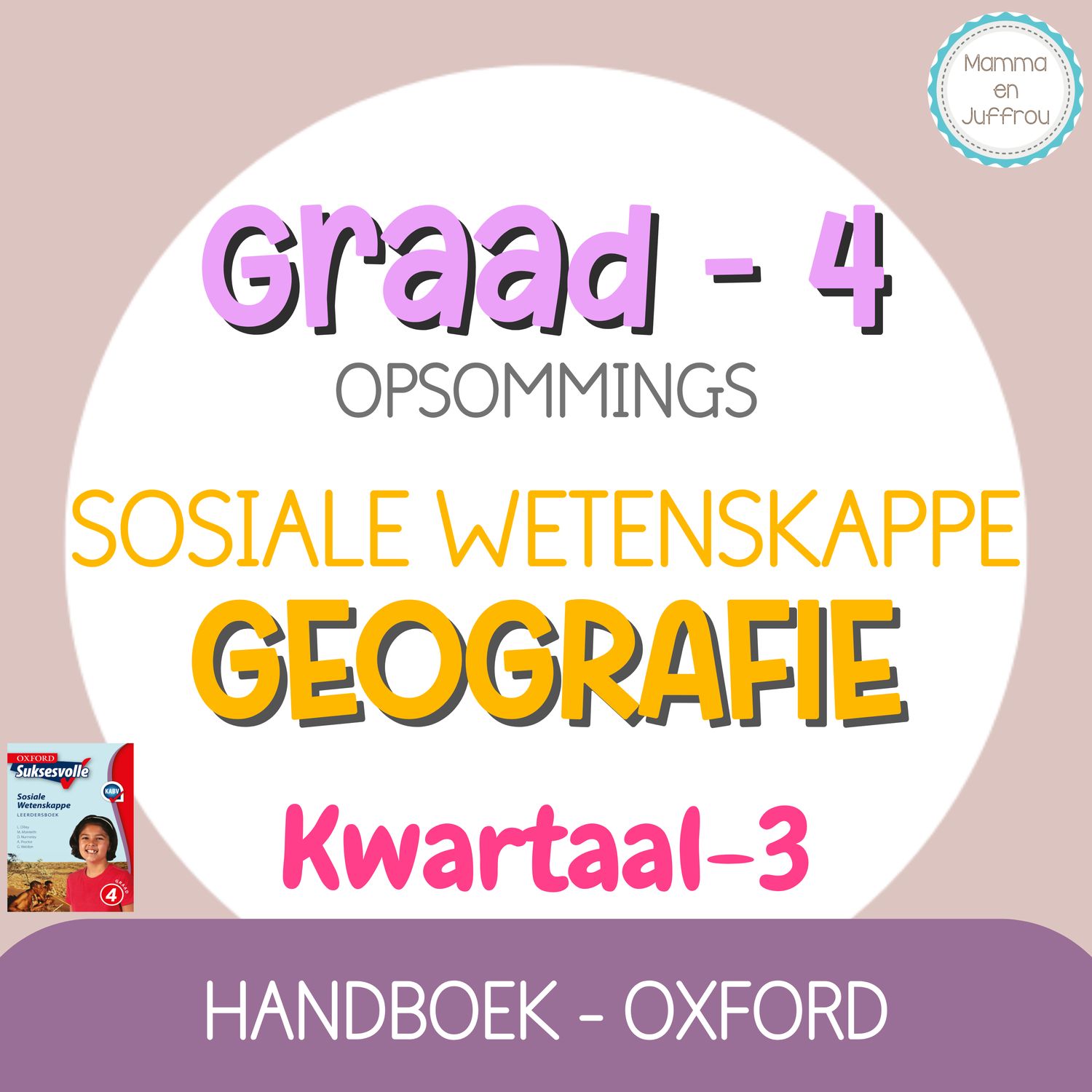 Graad 4 SW GEOGRAFIE - KW3 (OXFORD)