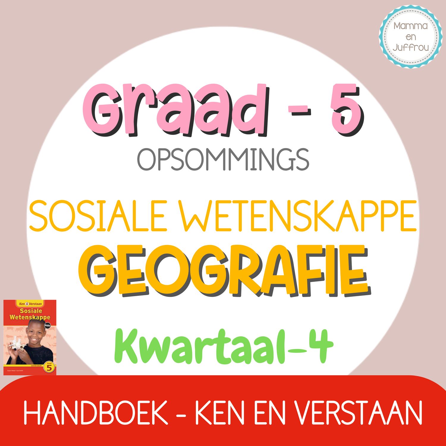 Graad 5 - SW Geografie Kwartaal 4 opsommings