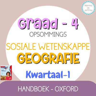 Graad 4 SW GEOGRAFIE - KW1 (OXFORD)