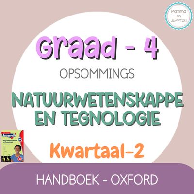 Graad 4 Natuurwetenskappe en Tegnologie KW2 (OXFORD)