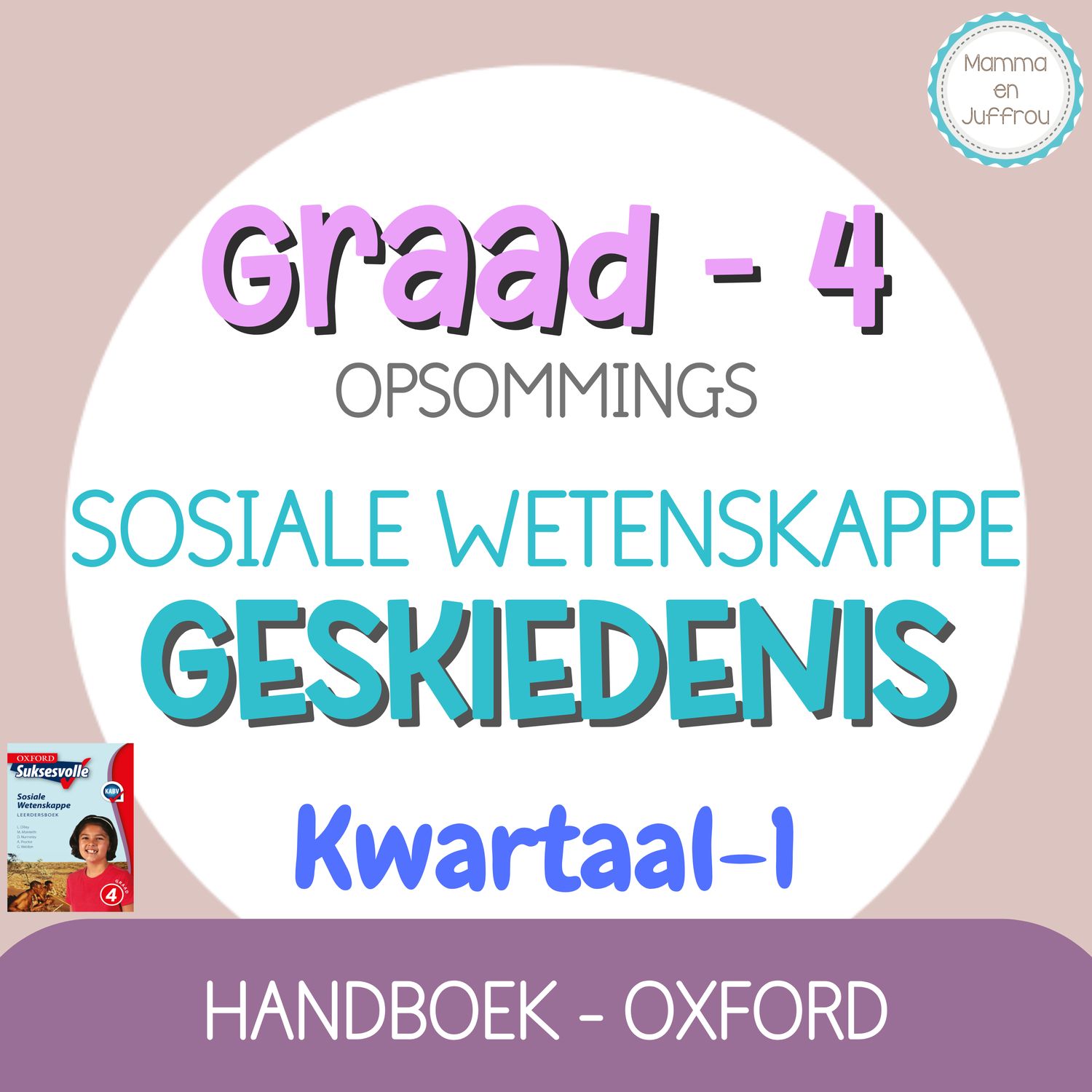 Graad 4 SW GESKIEDENIS - KW1 (OXFORD)