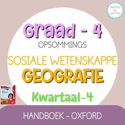 Graad 4 SW GEOGRAFIE - KW4 (OXFORD)