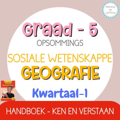 Graad 5 - SW Geografie Kwartaal 1 opsommings