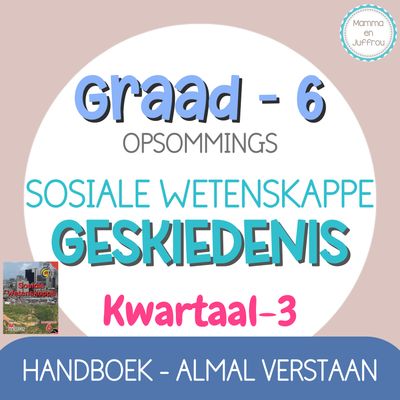 Graad 6 SW GESKIEDENIS - KW3 (ALMAL VERSTAAN)
