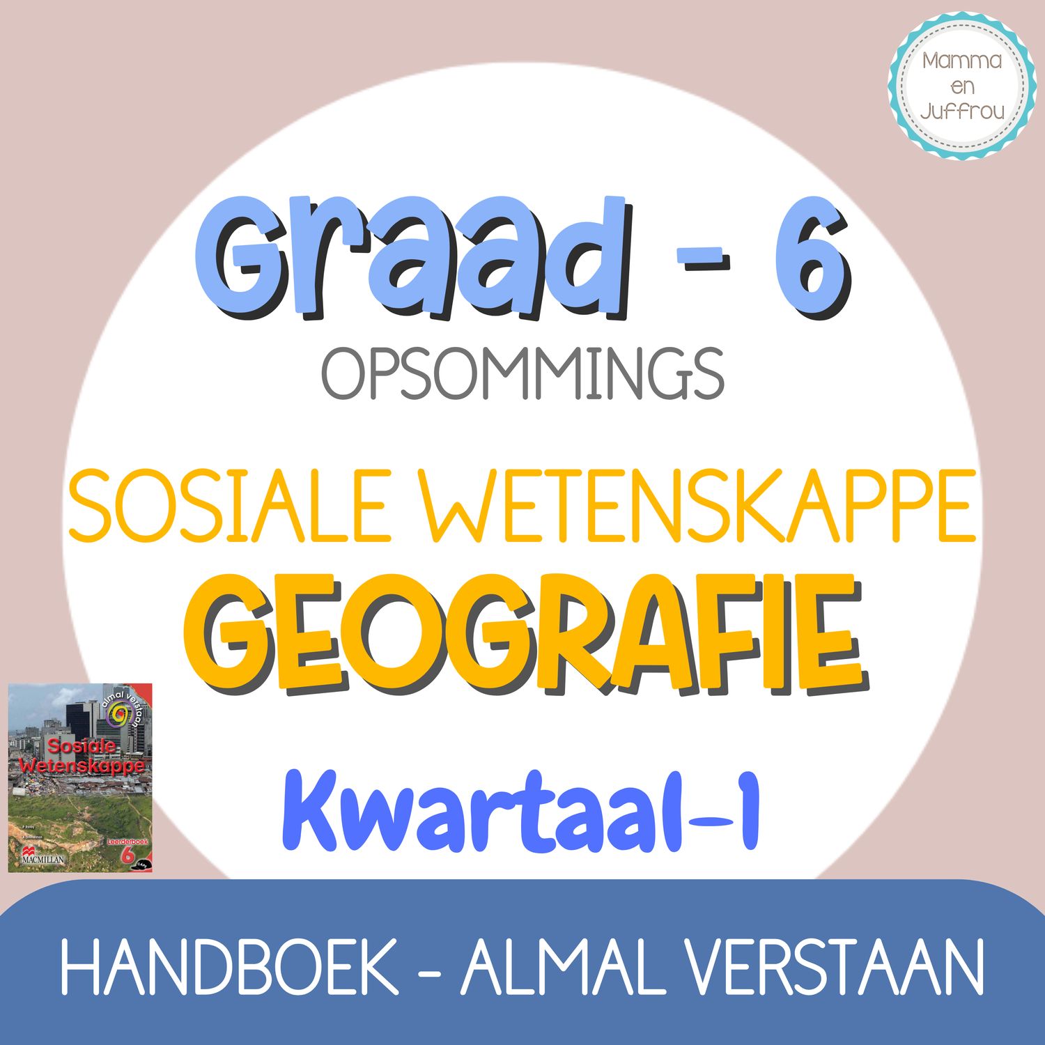 Graad 6 SW GEOGRAFIE - KW1 (ALMAL VERSTAAN)