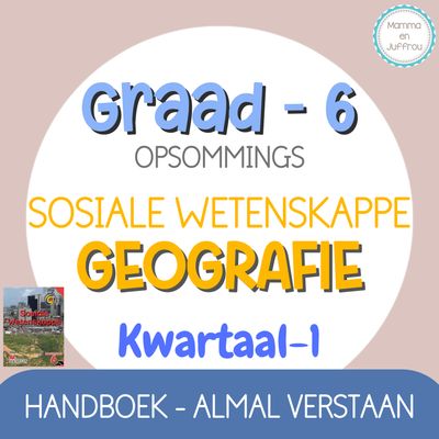 Graad 6 SW GEOGRAFIE - KW1 (ALMAL VERSTAAN)