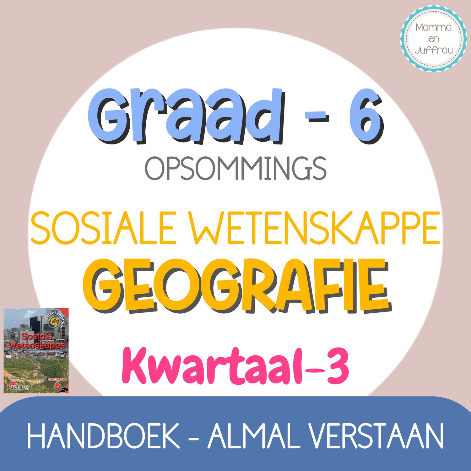 Graad 6 SW GEOGRAFIE - KW3 (ALMAL VERSTAAN)