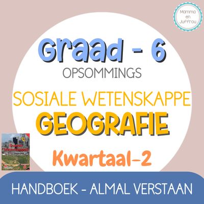 Graad 6 SW GEOGRAFIE - KW2 (ALMAL VERSTAAN)