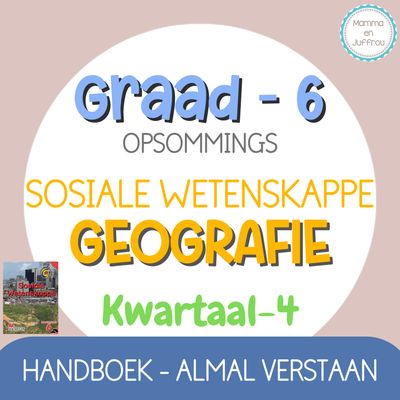 Graad 6 SW GEOGRAFIE - KW4 (ALMAL VERSTAAN)