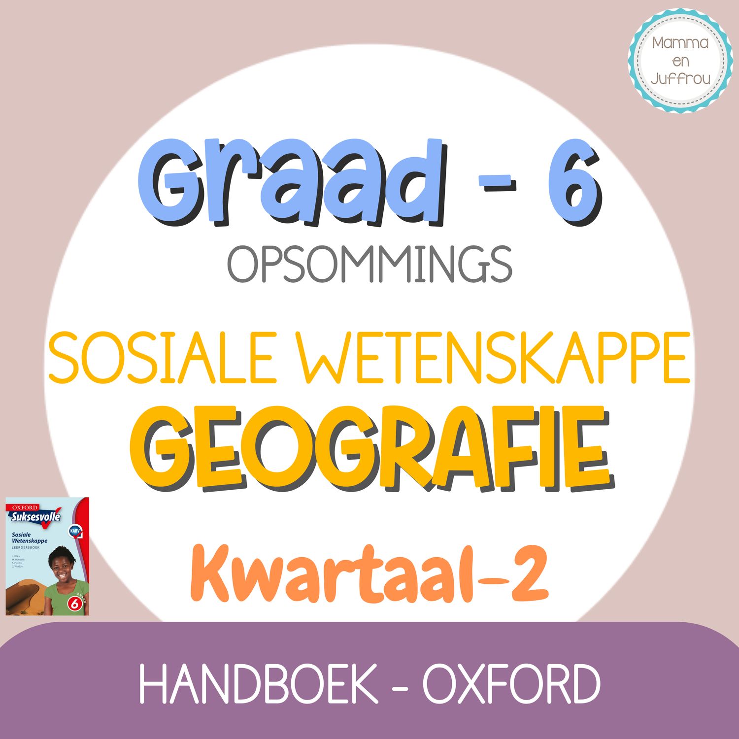 Graad 6 SW GEOGRAFIE - KW2 (OXFORD)
