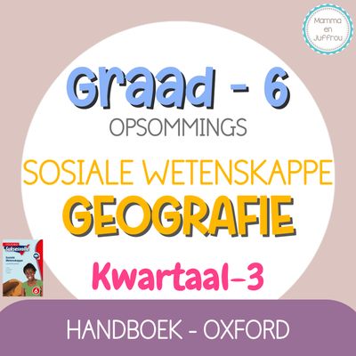 Graad 6 SW GEOGRAFIE - KW3 (OXFORD)