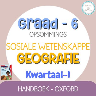 Graad 6 SW GEOGRAFIE - KW1 (OXFORD)