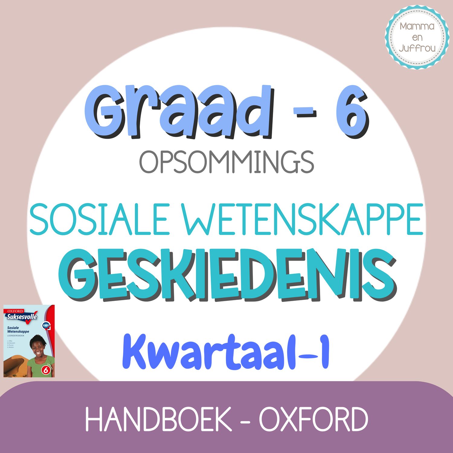 Graad 6 SW GESKIEDENIS - KW1 (OXFORD)